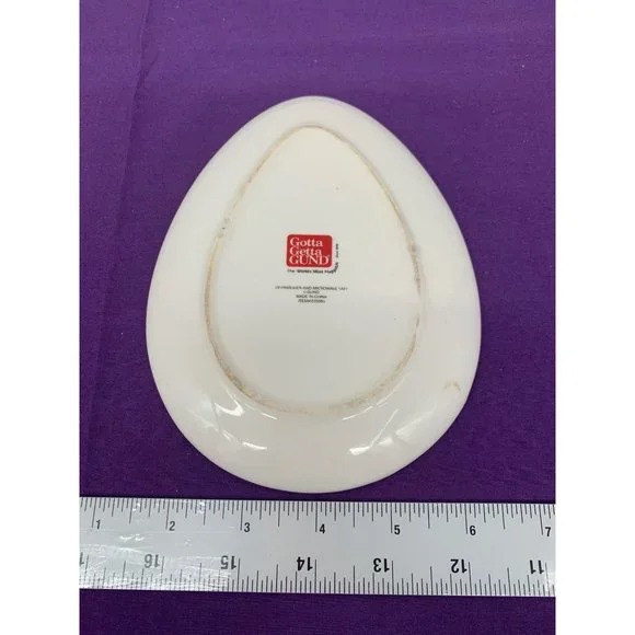 Gotta Get a Gund Happy Easter Egg Dinner Plate Decor Pink Bunny "Happy Easter" - Picture 3 of 6